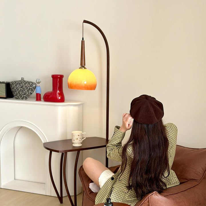 Cantilever Wood Accent Floor Lamp - Vakkerlight