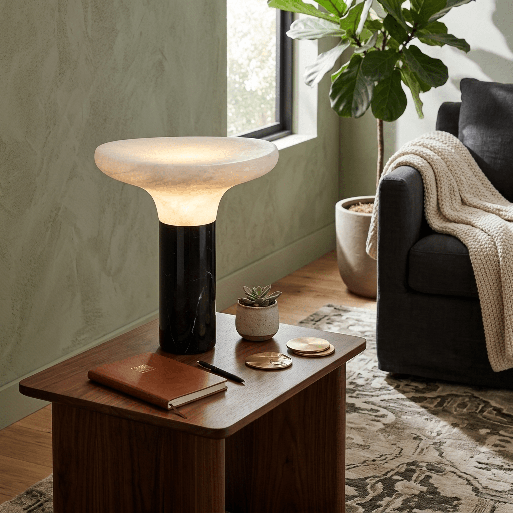 Cap Alabaster Table Lamp - Vakkerlight