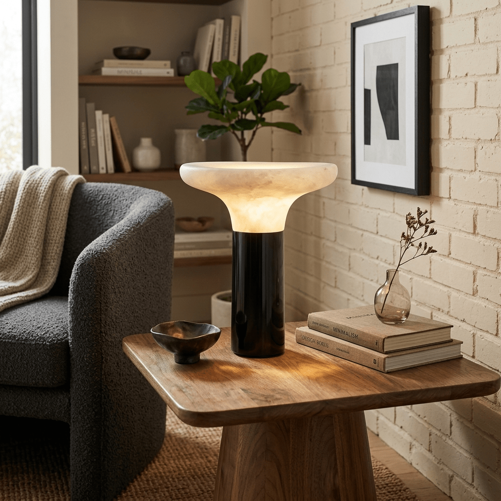 Cap Alabaster Table Lamp - Vakkerlight