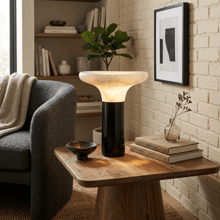 Cap Alabaster Table Lamp - Vakkerlight