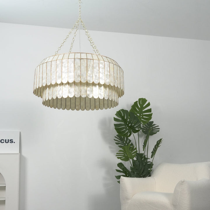 Capiz Aurelia Chandelier - Vakkerlight