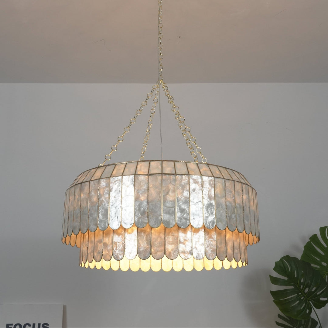 Capiz Aurelia Chandelier - Vakkerlight