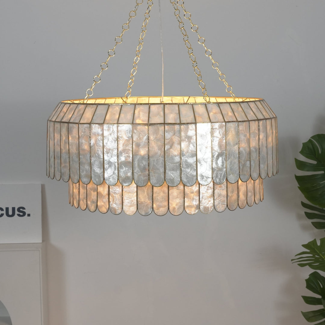 Capiz Aurelia Chandelier - Vakkerlight