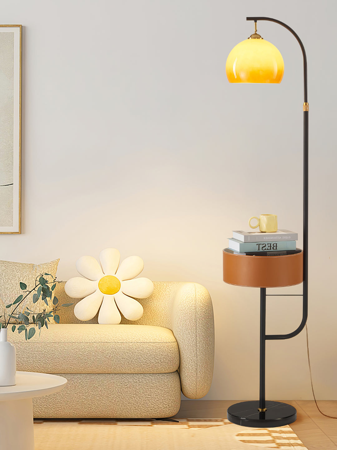 Caramel Arch Floor Lamp