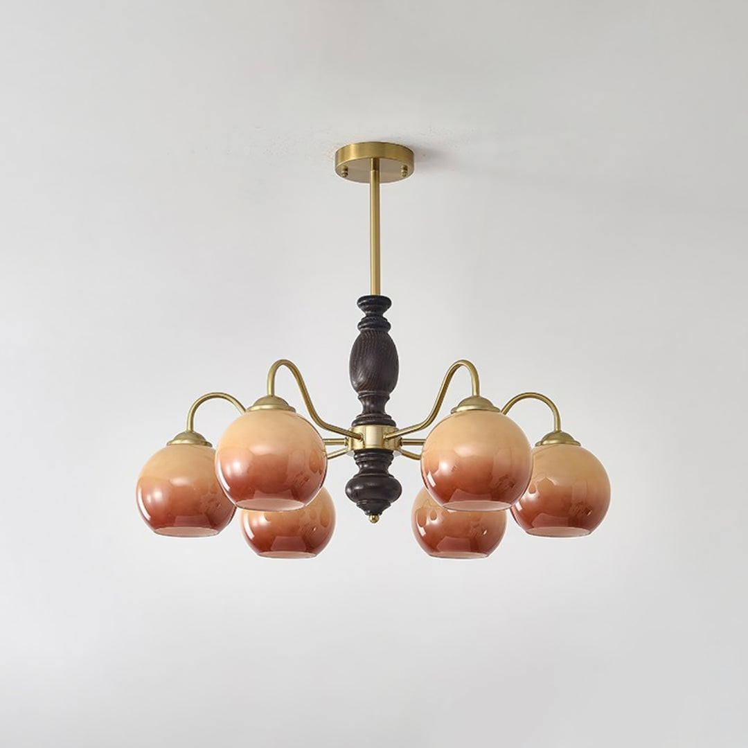 Caramel Orb Chandelier - Vakkerlight