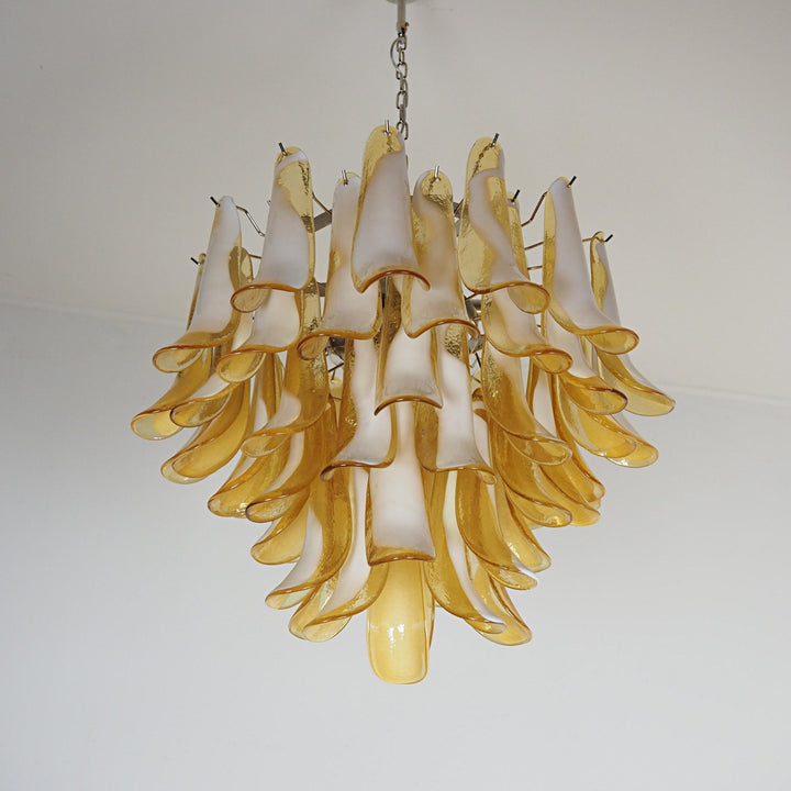 Amber Glass Murano Petals Chandelier - Vakkerlight