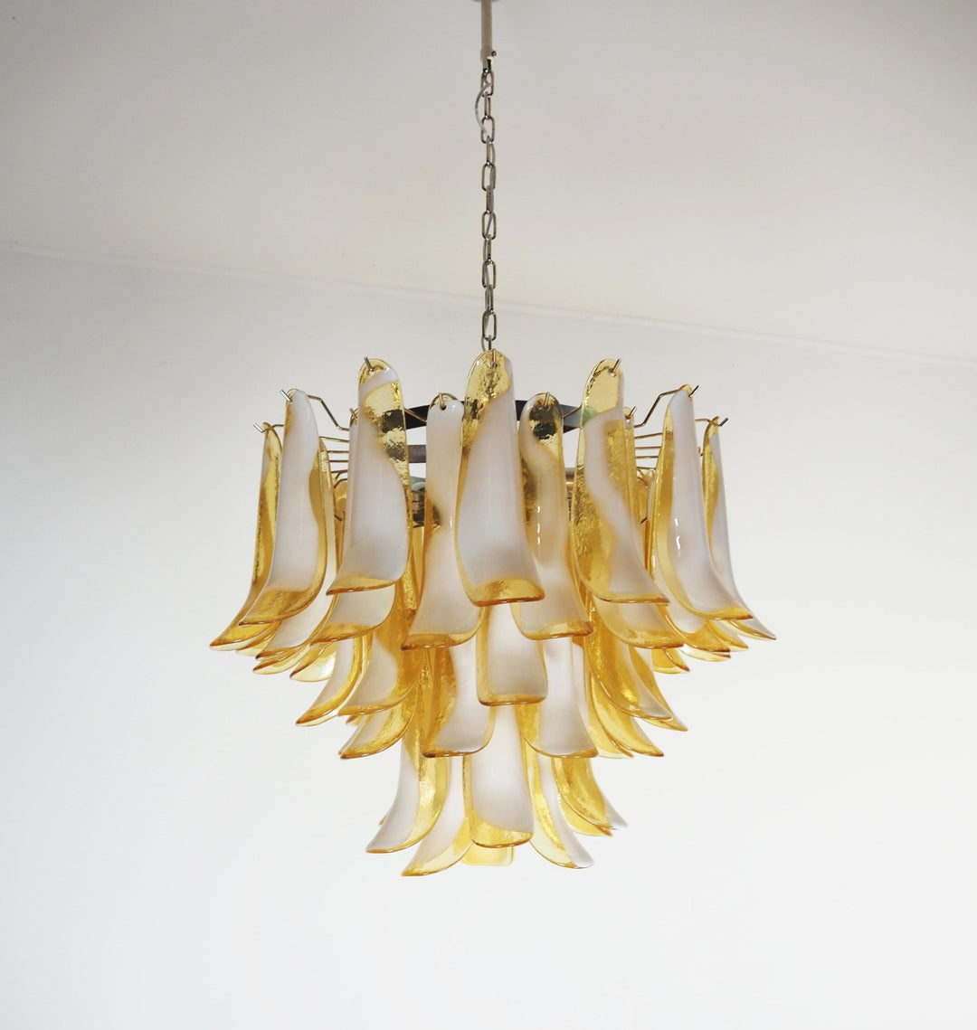 Amber Glass Murano Petals Chandelier - Vakkerlight