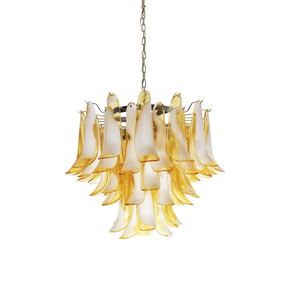 Amber Glass Murano Petals Chandelier - Vakkerlight