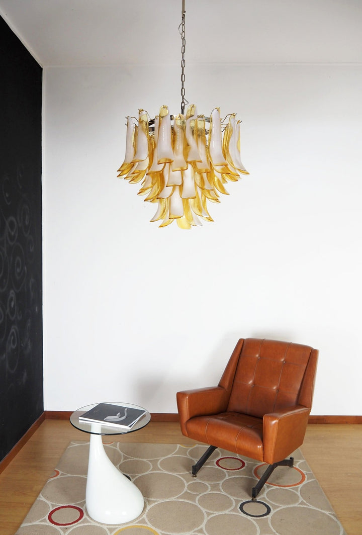 Amber Glass Murano Petals Chandelier - Vakkerlight