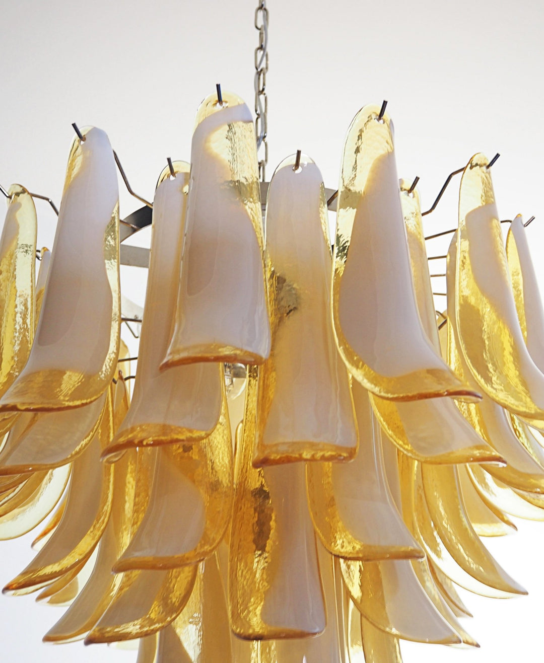 Amber Glass Murano Petals Chandelier - Vakkerlight