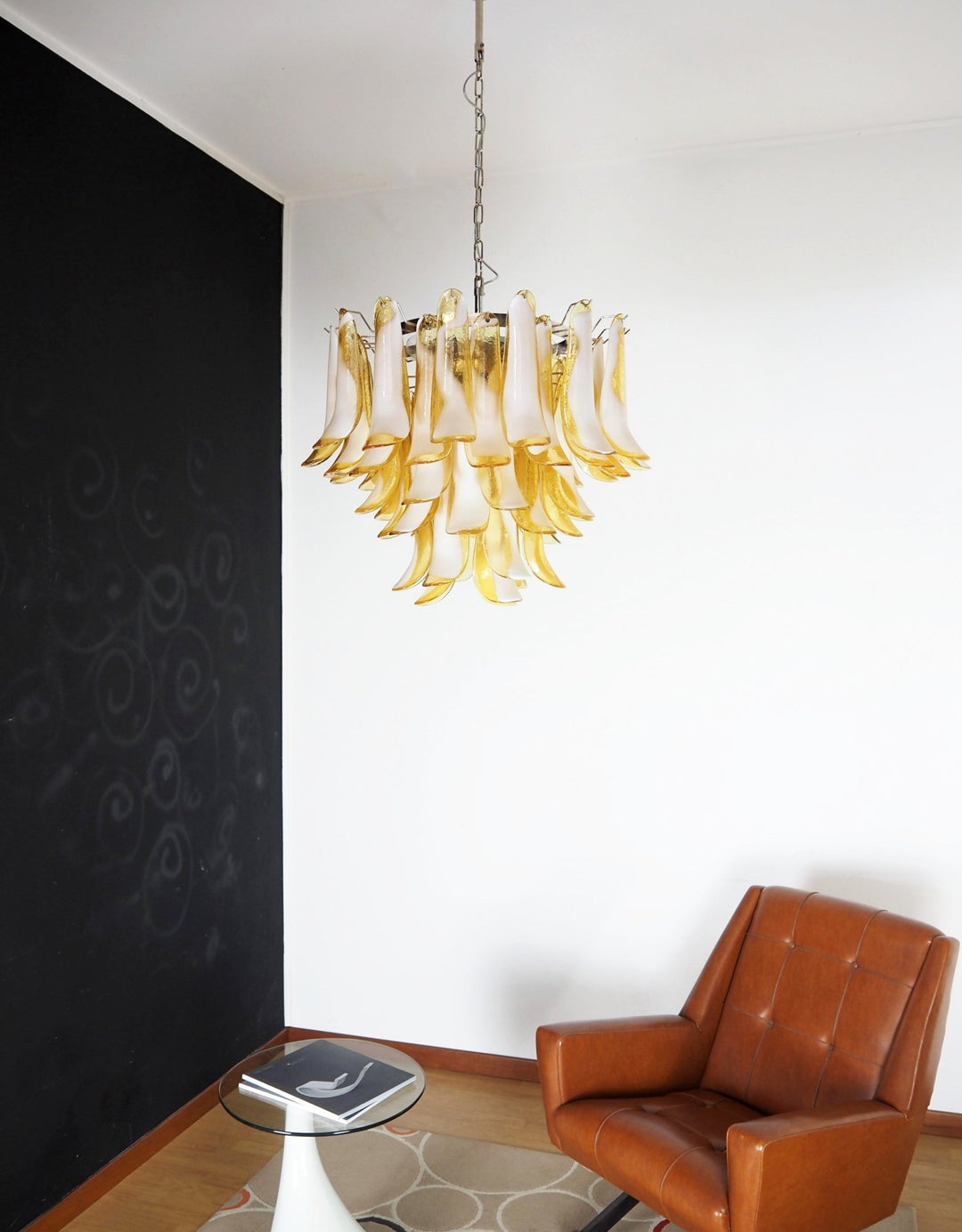 Amber Glass Murano Petals Chandelier - Vakkerlight