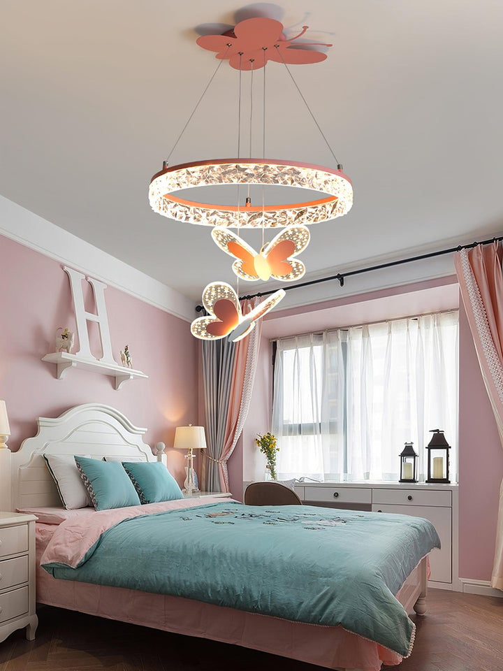 Cartoon Butterfly Acrylic Pendant Lamp - Vakkerlight