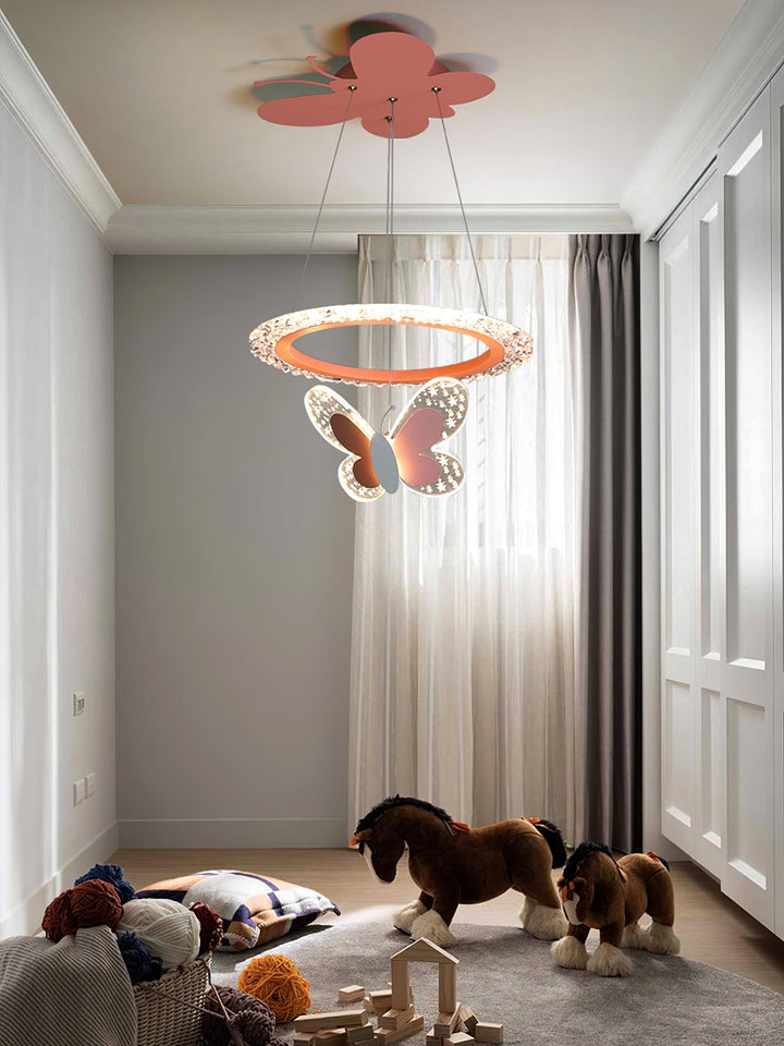 Cartoon Butterfly Acrylic Pendant Lamp - Vakkerlight