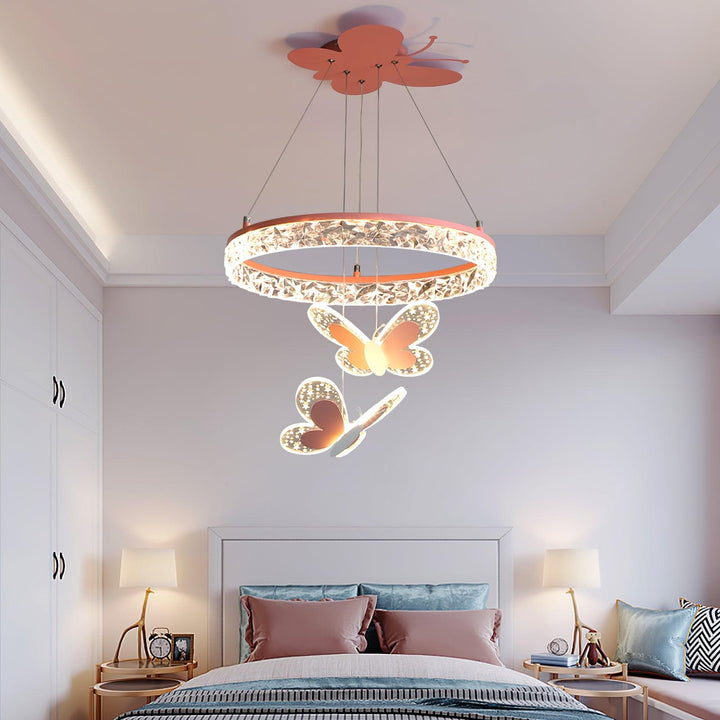 Cartoon Butterfly Acrylic Pendant Lamp - Vakkerlight