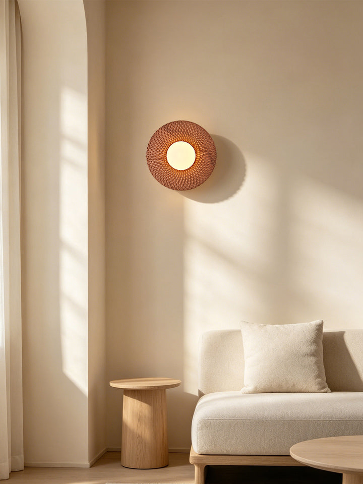 Carved Ash Wood Sconce - Vakkerlight