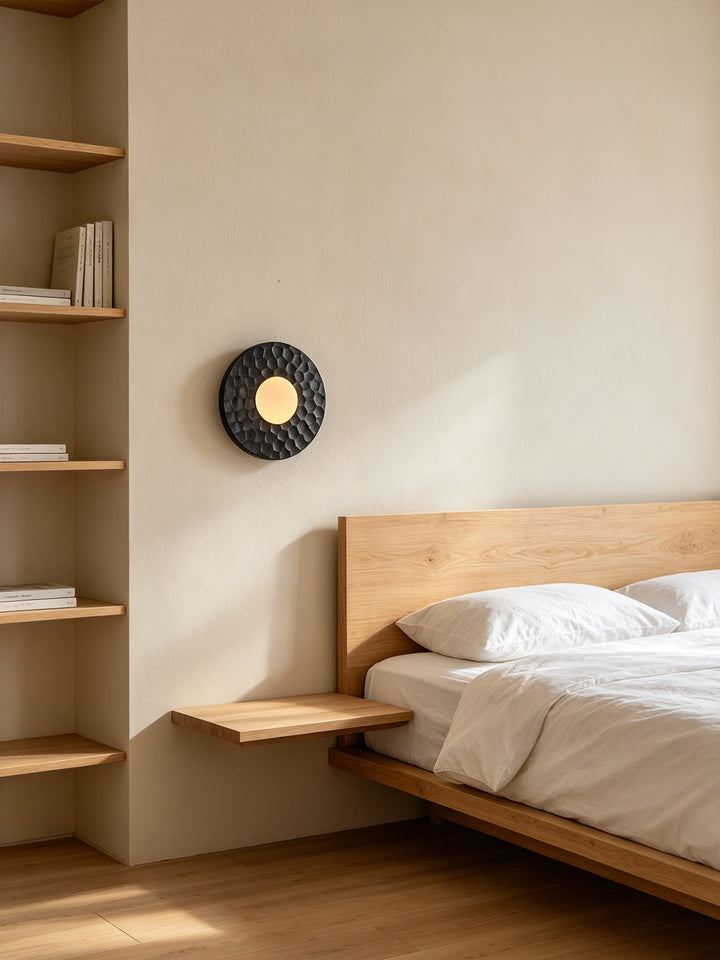 Carved Ash Wood Sconce - Vakkerlight