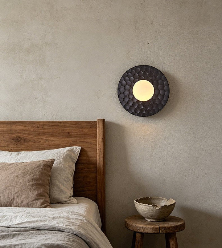 Carved Ash Wood Sconce - Vakkerlight