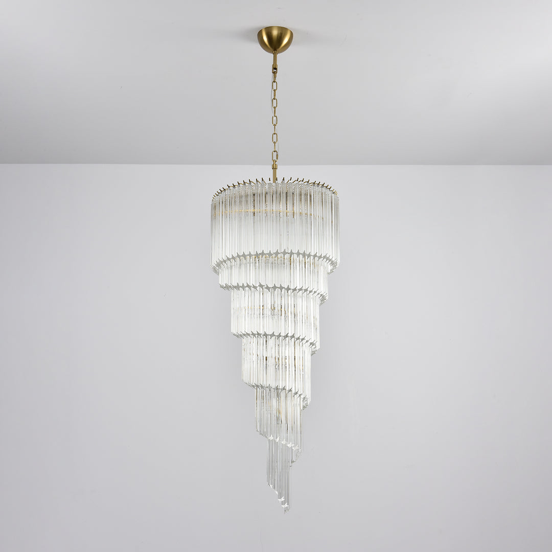 Cascada Spiral Clear Chandelier - Vakkerlight