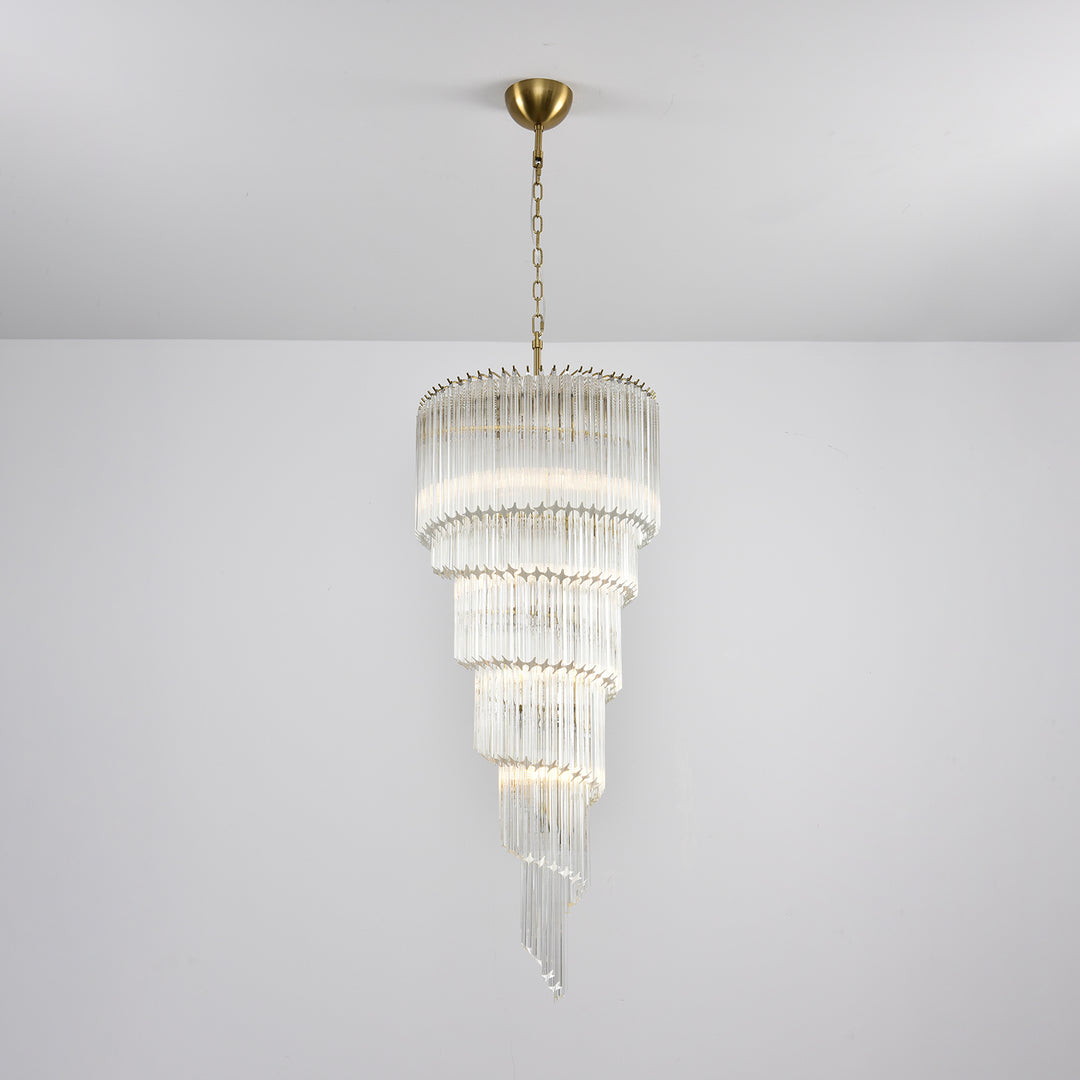 Cascada Spiral Clear Chandelier - Vakkerlight
