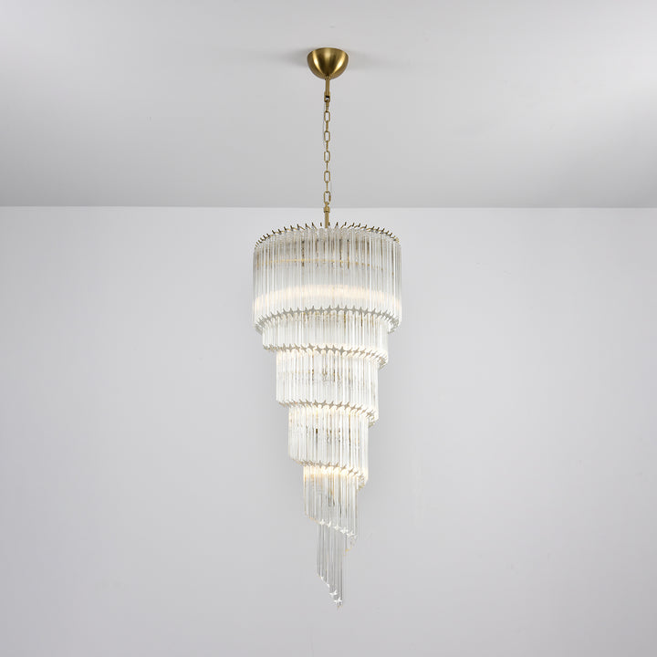 Cascada Spiral Clear Chandelier - Vakkerlight