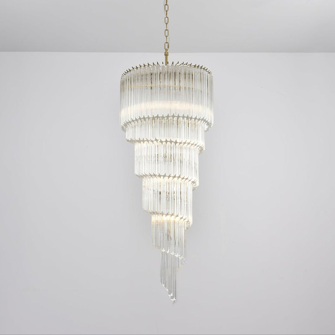 Cascada Spiral Clear Chandelier - Vakkerlight