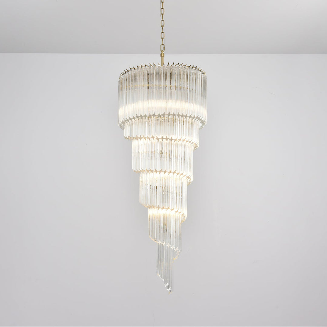 Cascada Spiral Clear Chandelier - Vakkerlight