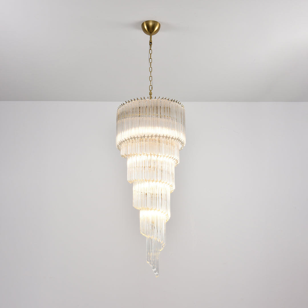 Cascada Spiral Clear Chandelier - Vakkerlight