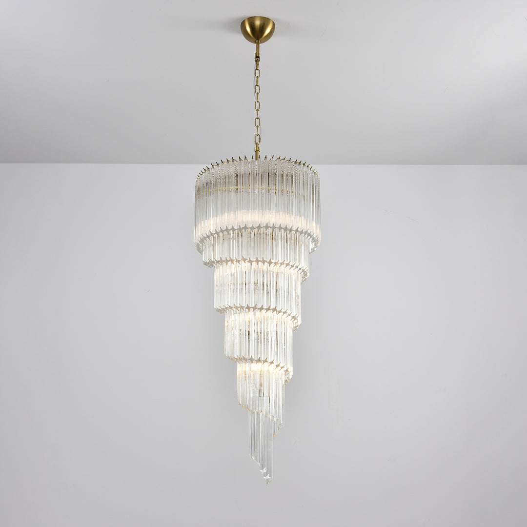 Cascada Spiral Clear Chandelier - Vakkerlight