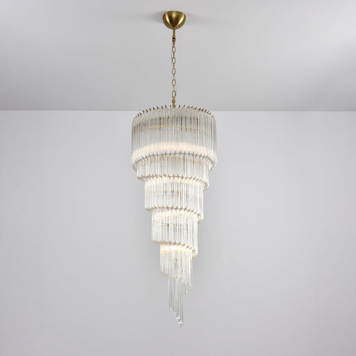 Cascada Spiral Clear Chandelier - Vakkerlight