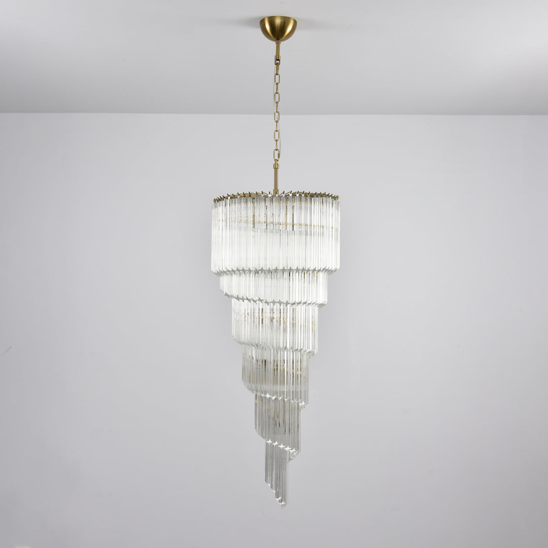 Cascada Spiral Clear Chandelier - Vakkerlight