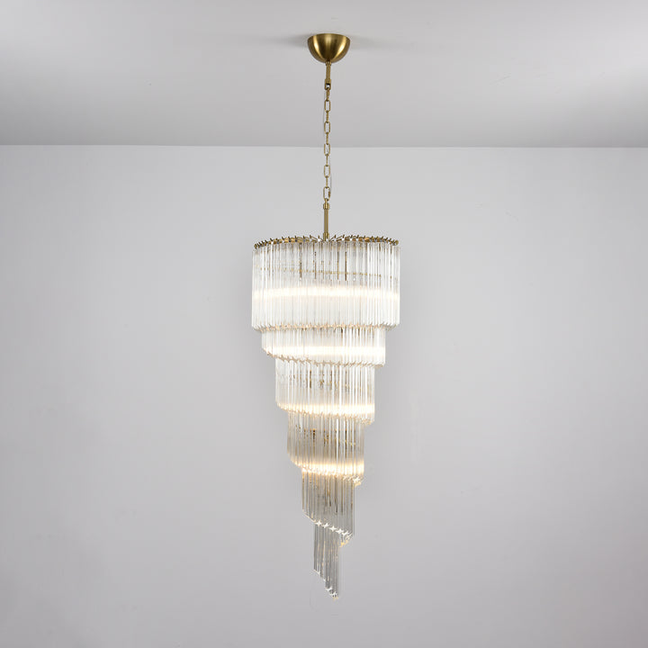 Cascada Spiral Clear Chandelier - Vakkerlight