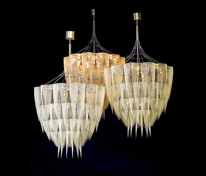 Cascade Aluminum Chain Chandelier