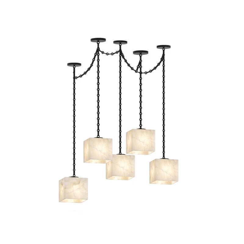Cascade Chain Cube Chandelier - Vakkerlight
