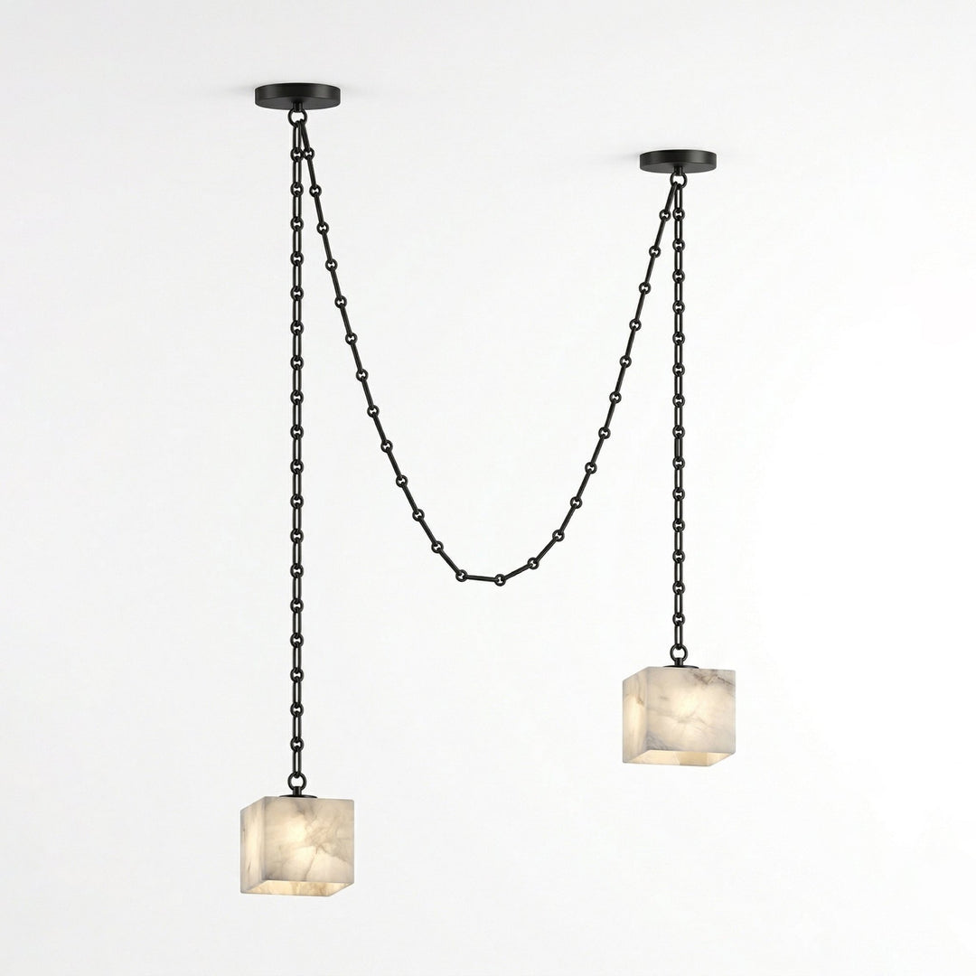 Cascade Chain Cube Chandelier - Vakkerlight
