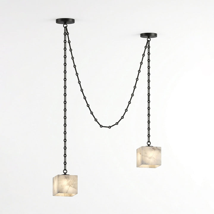 Cascade Chain Cube Chandelier - Vakkerlight