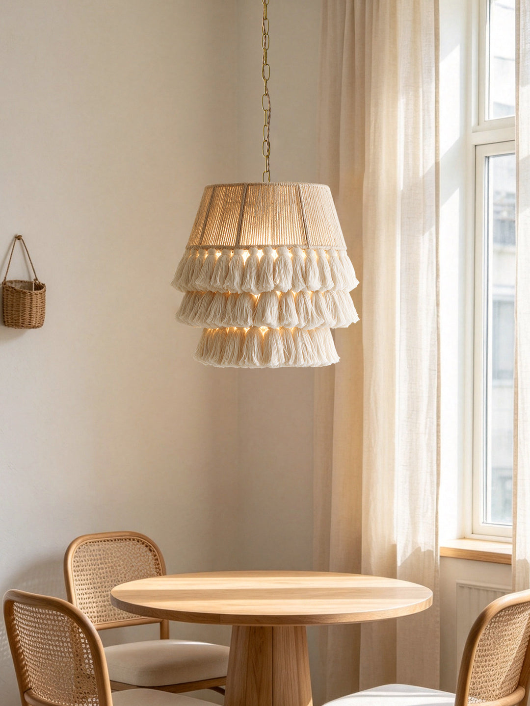 Cascade Tasseled Rope Pendant Lamp - Vakkerlight