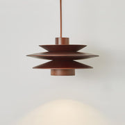 Cascade Wooden Disc Pendant Lamp - Vakkerlight
