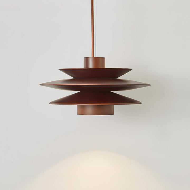 Cascade Wooden Disc Pendant Lamp - Vakkerlight