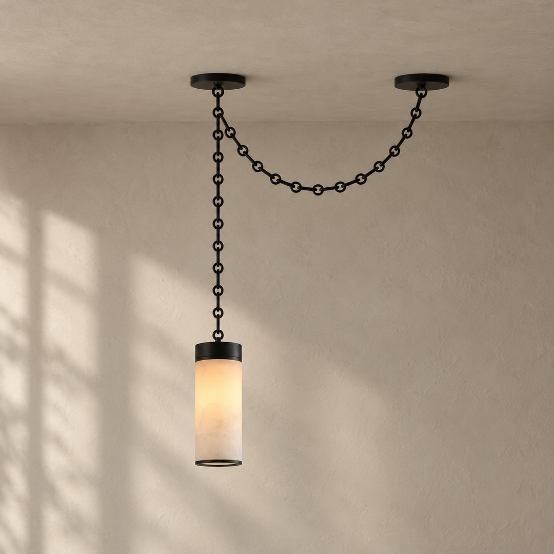 Plafoniera a Cascata Cylinder Chain