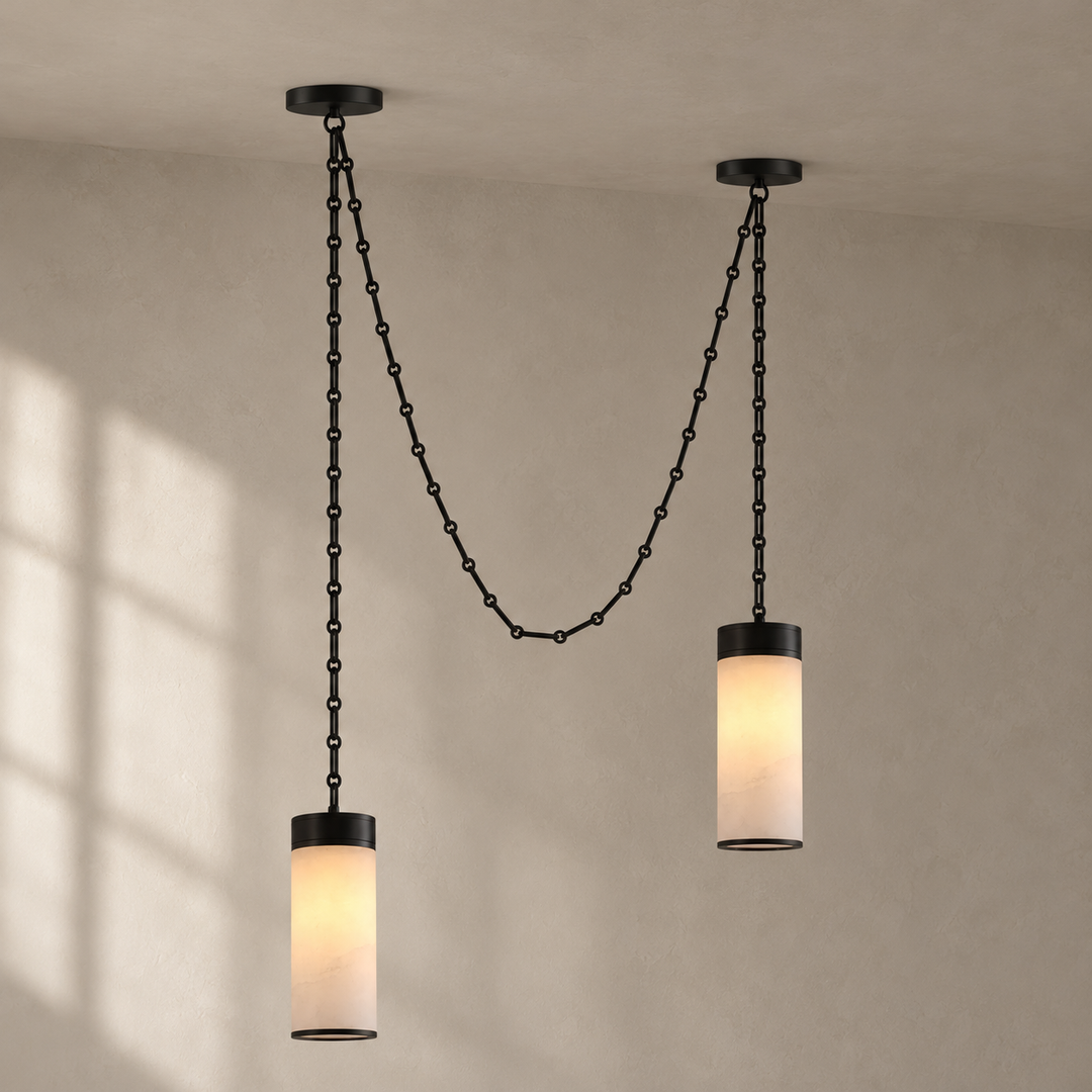 Plafoniera a Cascata Cylinder Chain