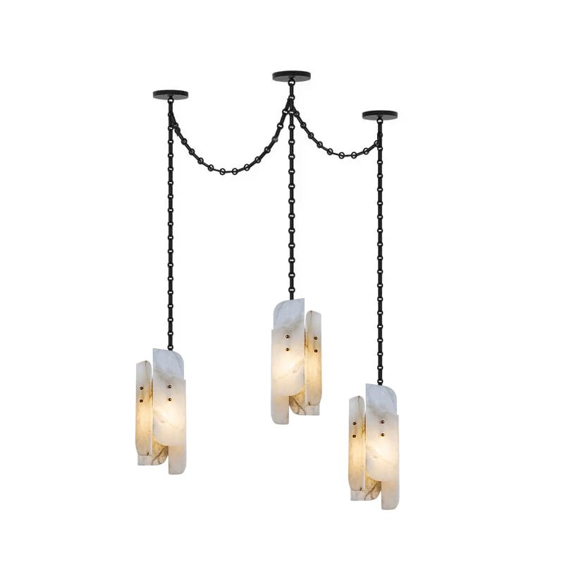 Cascading Chain Cluster Chandelier - Vakkerlight
