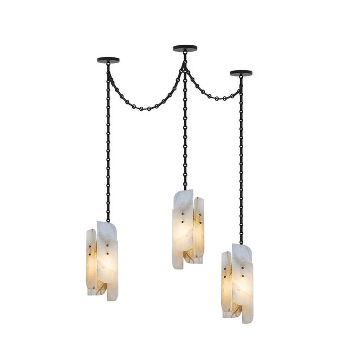 Cascading Chain Cluster Chandelier - Vakkerlight