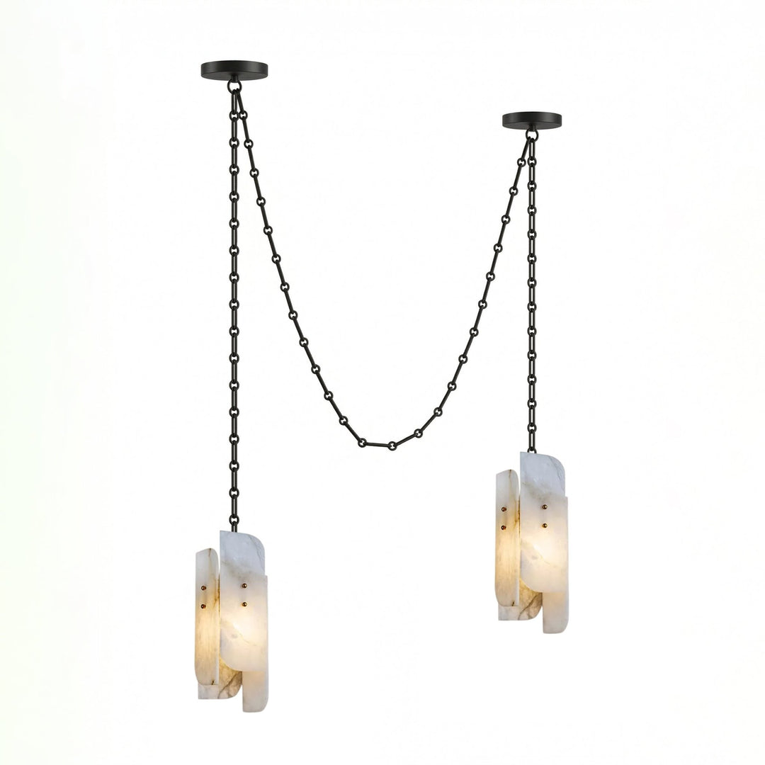 Cascading Chain Cluster Chandelier - Vakkerlight