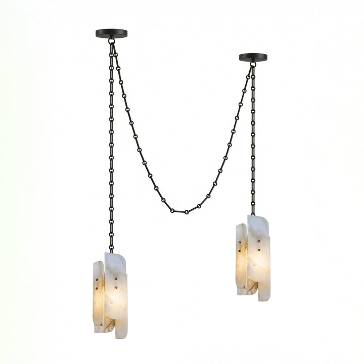 Cascading Chain Cluster Chandelier - Vakkerlight