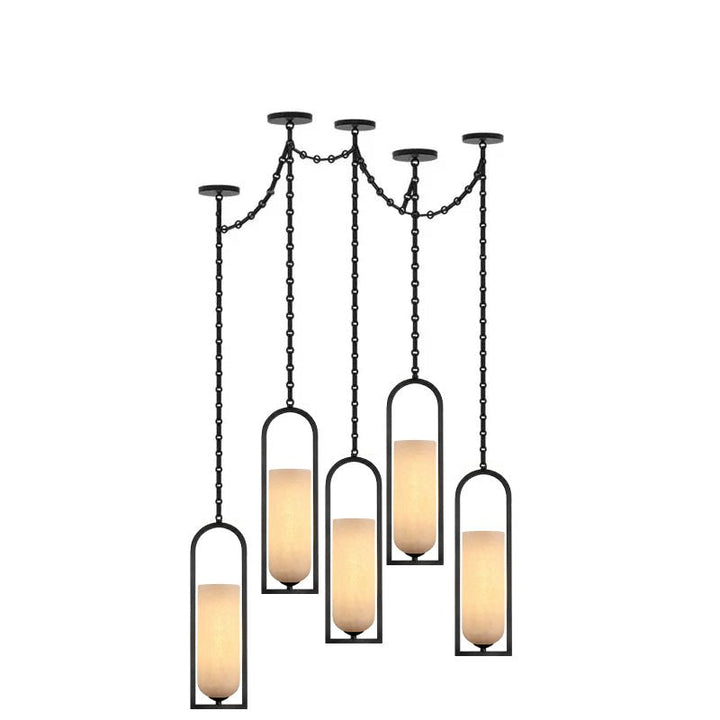 Cascading Chain Lantern Chandelier - Vakkerlight
