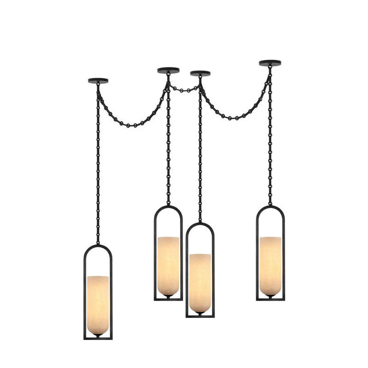 Cascading Chain Lantern Chandelier - Vakkerlight