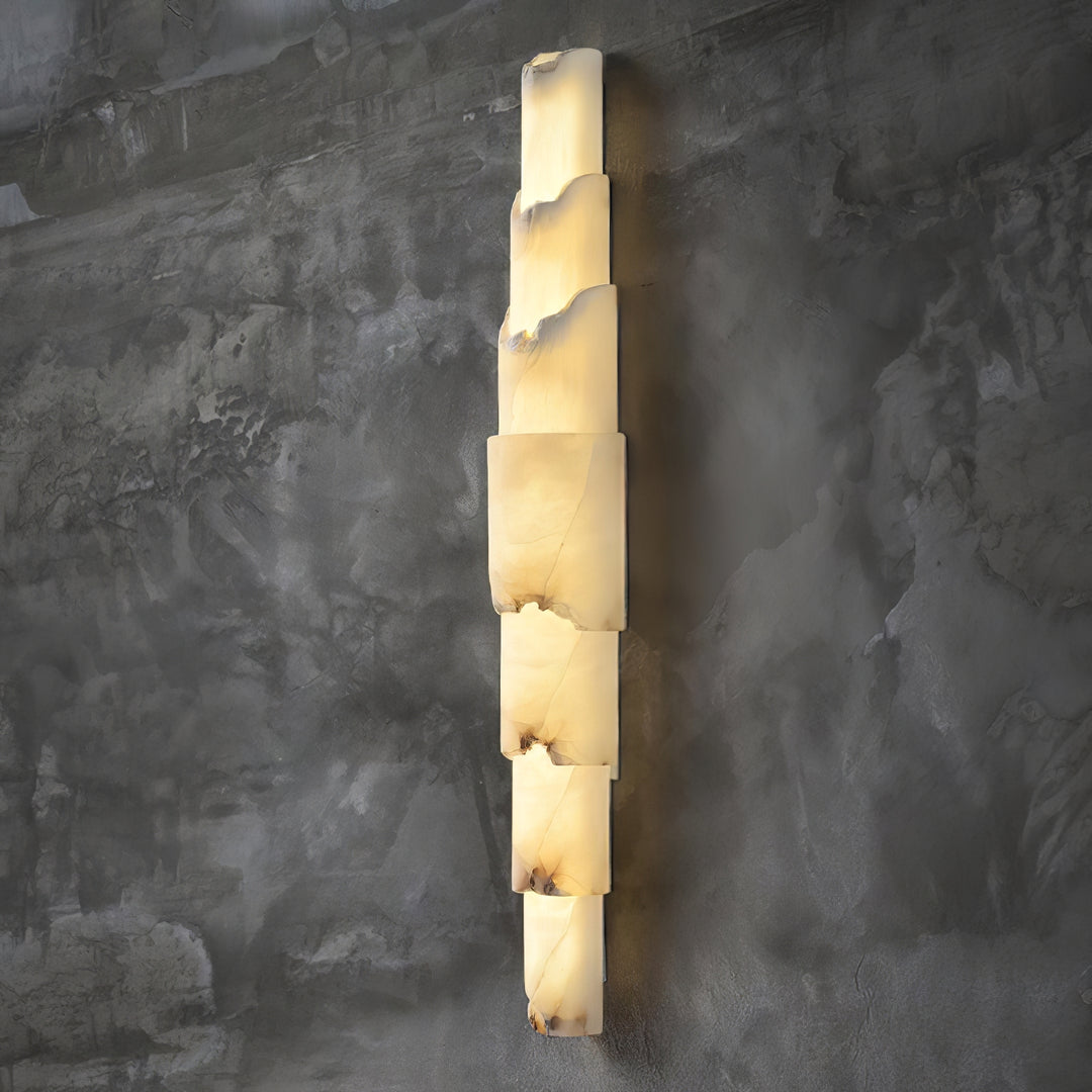 Cascading Alabaster Wall Sconce - Vakkerlight