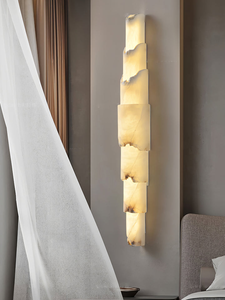Cascading Alabaster Wall Sconce - Vakkerlight