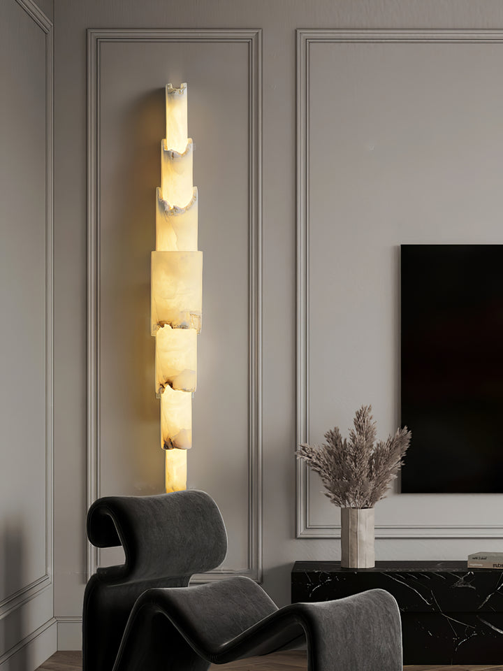 Cascading Alabaster Wall Sconce - Vakkerlight