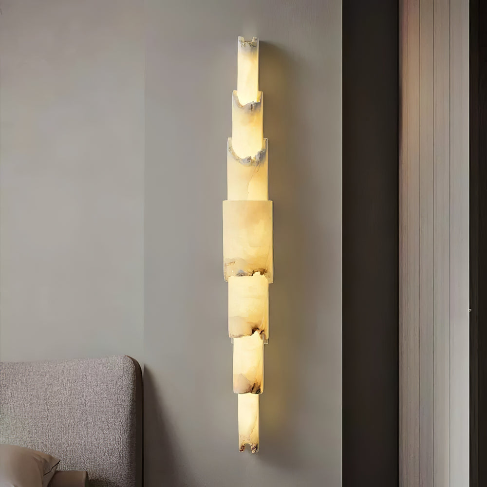 Cascading Alabaster Wall Sconce - Vakkerlight